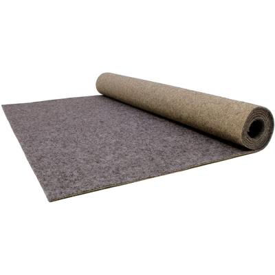 Läufer "PODIUM, Made in Belgium", grau, B:100cm H:2,6mm L:1000cm, Polypropylen (PP), PRIMAFLOR-IDEEN IN TEXTIL, Teppiche, Breite 100 cm, robuster Nadelfilz, Uni-Farben Image