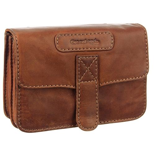 „Gürteltasche GREENLAND NATURE „“Soft&Safe““ Gr. B/H/T: 16 cm x 12 cm x 5 cm, braun Damen Taschen Gürteltaschen“