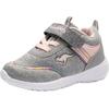 Sneaker KANGAROOS "KY-Chummy EV", Gr. 22, grau (grau, rosa), Textil, sportlich, Schuhe, mit praktischem Klettverschluss
