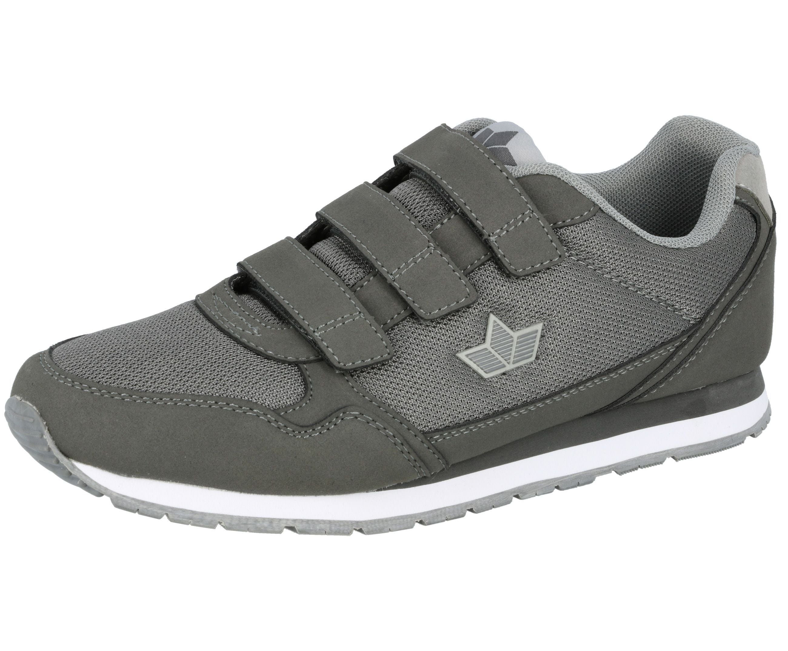 Hallenschuh LICO "Joggingschuh Simon V", Herren, Gr. 41, grau, Synthetik, Schuhe Hallenschuh