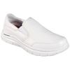 Berufsschuh SKECHERS "FLEX ADVANTAGE SR" Gr. 42, weiß, 42, Leder, Schuhe, Slipper für Gastronomie, Pflege, Krankenhaus mit Stretcheinsatz