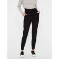 Jogger Pants VERO MODA "VMEVA PAPERBAG" Gr. XS, Länge 30, schwarz (black) Damen Hosen High-Waist-Hosen