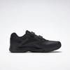 Walkingschuh REEBOK "WORK N CUSHION 4.0", Gr. 41, schwarz, Leder, Synthetik, sportlich, Schuhe, mit Klettverschluss