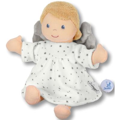 Spieluhr STERNTALER "Schutzengel L, ecru", grau (ecru, weiß, grau), Spieluhren, KinderB:27cm H:8cm T:22cm, Plüsch, mit Geschenkbox, B:27cm H:8cm T:22cm