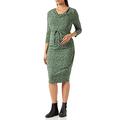 Noppies Damen Dress Nursing 3/4 Sleeve All-over Print Kimberley Kleid, Duck Green - P721, 36 EU
