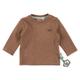 Sigikid Baby-Jungen Langarmshirt aus Bio-Baumwolle T-Shirt, braun meliert/Uni, 74