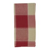 Stitched Design Plaid Table Napkins (Set of 4) - 20"x20"