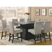 Giannis Black and Grey 9-piece Square Counter Height Dining Set