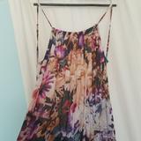 Free People Dresses | Deep Open Back Free People Dress | Color: Cream/Purple | Size: S