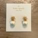 Kate Spade Jewelry | Kate Spade Love Me Not Faux Pearl Crystal Stud Earrings | Color: Gold/White | Size: Os