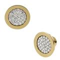 Michael Kors Jewelry | Michael Kors Gold-Tone Pav Stud Earrings | Color: Gold | Size: Os