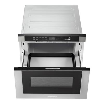 Cosmo 24 in. Built-in Microwave Drawer with Auto Presets in Stainless Steel