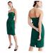 J. Crew Dresses | J. Crew Strapless Dress Silk Faille Green Cocktail Retail: $250.00 | Color: Green | Size: 00