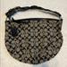 Coach Bags | Coach Signature Black Gray Hobo Shoulder Bag F11858 Nwot | Color: Black/Gray | Size: Os