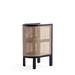 Ceets Bora-Bora End Table In Nature Cane - Set Of 2 Wood in Black | 24.41 H x 11.81 W x 15.94 D in | Wayfair CE-2-NSCA01-BK