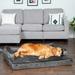 FurHaven Plush & Velvet Comfy Couch Sofa-Style Pet Bed Metal in Gray | 8.5 H x 40 W x 32 D in | Wayfair 46536537