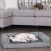 FurHaven Plush & Full Support Orthopedic Sofa Dog Bed Memory Foam/Suede in Gray | 6 H x 30 W x 20 D in | Wayfair 55336087