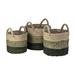 Birch Lane™ 3 Piece Seagrass Baskets Set Seagrass in Brown/Green | 16.5 H x 15.75 W x 5.75 D in | Wayfair 3F4EF4CFF7084A6FBD0C3814B9EEA607