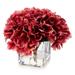 Primrue Hydrangea Floral Arrangement in Vase Faux Silk in Red | 7 H x 7 W x 7 D in | Wayfair AE0530BA8F7647189DF8D33898673659