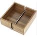 Foundry Select Farmhouse Flat Napkin Holder Wood in Brown | 2.5 H x 7 W x 7 D in | Wayfair 450D1F5CA57B4691879760FB1B7BB951