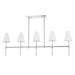 Hudson Valley Janelle 5 Light Linear Metal in Gray | 14.63 H x 14.63 W x 14.63 D in | Wayfair H630905-PN