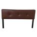 Ebern Designs Taryiah Solid Wood Panel Headboard Faux Leather/Upholstered in Brown | 36 H x 72 W in | Wayfair 883A7FA7859F46AB96A4F5434EB6429C