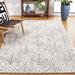 Brown/White 120 x 96 x 0.55 in Indoor Area Rug - Union Rustic Anaira Geometric Handmade Tufted Area Rug in Ivory/Brown Cotton/Wool | Wayfair