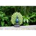 Feuke Rosdorf Park Solar Colorful Peacock Outdoor Garden Statue w/ Spotlight Resin/Plastic | 13 H x 9.5 W x 4.4 D in | Wayfair