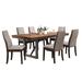 Winston Porter Daniel-James Dining Set Wood/Metal in Brown | 29.5 H x 40.25 W x 59.25 D in | Wayfair 4640E3D48B1F4284B3764BD19EB8068E