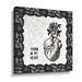 The Holiday Aisle® Arsenic & Anatomy I - Graphic Art on Canvas Canvas, Metal in Black/White | 10 H x 10 W x 2 D in | Wayfair