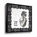 The Holiday Aisle® Arsenic & Anatomy I - Graphic Art on Canvas Canvas, Metal in Black/White | 14 H x 14 W x 2 D in | Wayfair
