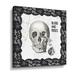 The Holiday Aisle® Arsenic & Anatomy IV - Graphic Art on Canvas Canvas, Metal in Gray/White | 14 H x 14 W x 2 D in | Wayfair