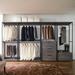 17 Stories Monica 143" W Closet System Walk-In Sets Manufactured Wood in Brown/Gray | 72 H x 143 W x 15.7 D in | Wayfair