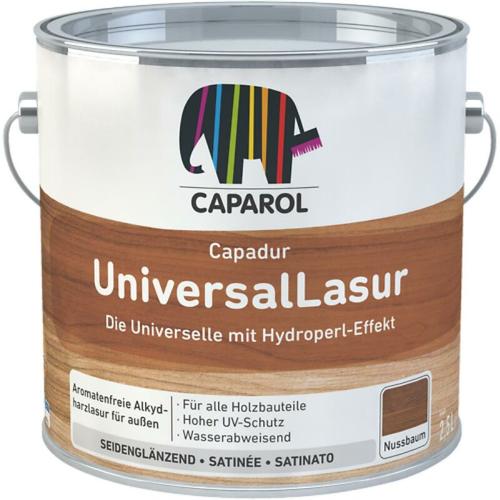 Caparol - Capadur Aqua-Lasur Universal Seidenmatt Nussbaum 750 ml