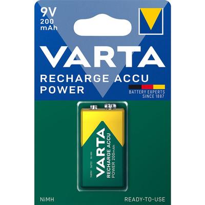 Akku Recharge Accu Power 9V Block NiMH 200mAh (1er Blister) - Varta