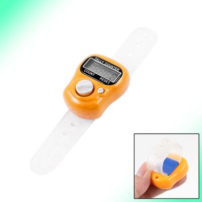 Orange Mini Adjusting Band 5 Digit Golf Finger Counter Tally