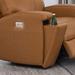 Hydeline Venice Zero Gravity Power Recline and Headrest Top Grain Leather Sofa with Built in USB Ports and Cup Holder