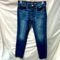 American Eagle Outfitters Jeans | American Eagle Outfitters Faded Skinny Jeans Ladies Sz 2 | Color: Blue | Size: 2