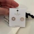 Kate Spade Jewelry | Kate Spade Cubic Zirconia And Rose Gold Full Circle Earrings | Color: Gold/Pink | Size: Os