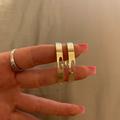 Gucci Jewelry | Gucci Hoop Earrings Like New | Color: Silver | Size: Os