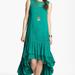 Free People Dresses | Free People Embroidered Crochet Trim High/Low Dress | Color: Green | Size: Xs