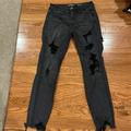 American Eagle Outfitters Jeans | American Eagle Distress Jegging | Color: Black/Gray | Size: 6