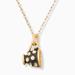 Kate Spade Jewelry | Kate Spade Tea Cup Necklace Nwt | Color: Black/Gold | Size: 16”