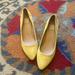 Anthropologie Shoes | M4de Yellow Suede Heels | Color: Yellow | Size: 10