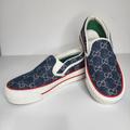 Gucci Shoes | Gucci Women's Tennis 1977 Slip On Sneaker, Blue Denim | Color: Blue/Red | Size: 4
