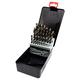 NORTOOLS Drill Bit Sets 25 PCS M2 Turbo Hss Drill Bits for Metal with Triangle Shank for Alloy Steel Copper 1.0-13mm