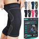 MODVEL Knee Braces for Knee Pain Women & Men - 2 Pack Knee Brace for Knee Pain Set, Knee Brace Compression Sleeve, Knee Braces for Knee Pain Meniscus Tear, ACL & Arthritis Pain Relief - Knee Sleeves