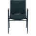 Offex Aliya Heavy Duty Stack Chair w/ Arms Metal/Fabric in Green | 31 H x 21 W x 21 D in | Wayfair XU-60154-GN-GG