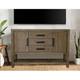 Gracie Oaks Saunders Sideboard Buffet Server TV Home Entertainment Center | Storage Cabinet Drawers Open Shelf USB Power Strip | Acacia Wood | A Wood | Wayfair