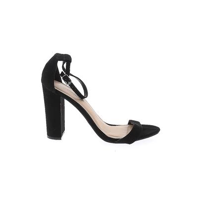Fashion Nova Heels: Black Solid ...